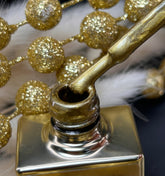 Mirror , gold and silver / gel polish